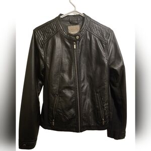 Black Faux Leather Jacket